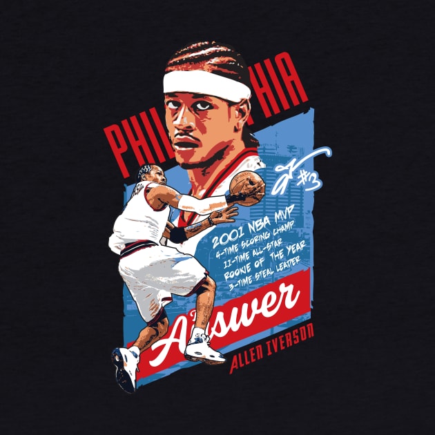 Allen Iverson The Answer tee t-shirt by goderslim